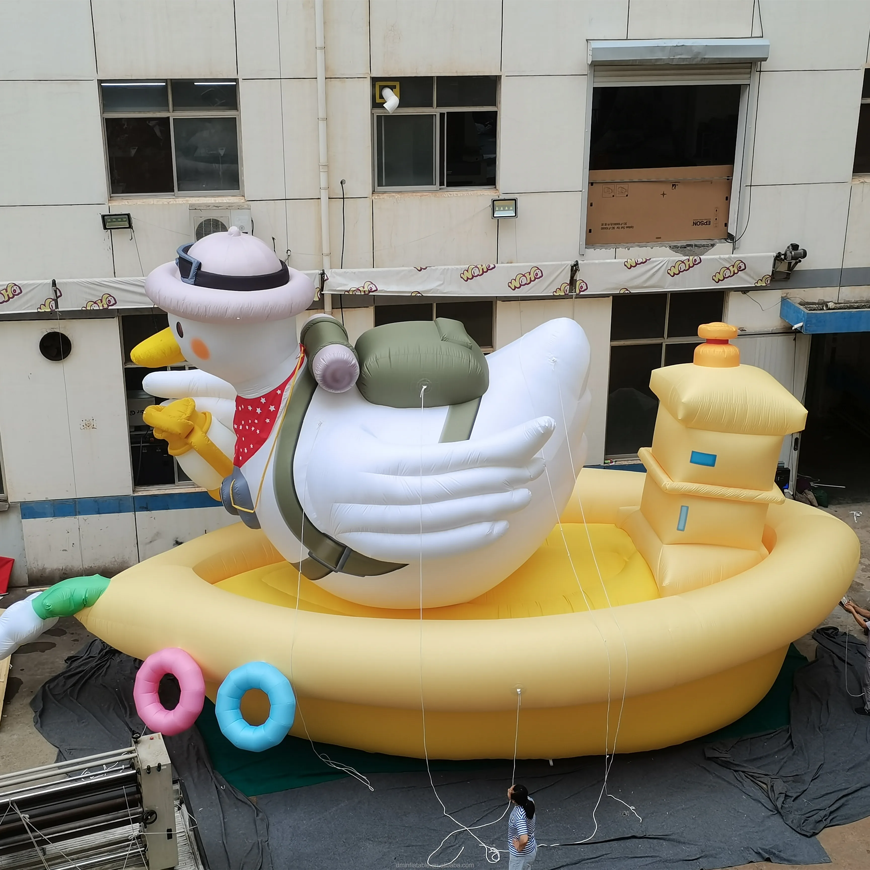 DAMING Advertising Company Mascot Costume Cartoon Inflatable Goose Costume With logo Printable