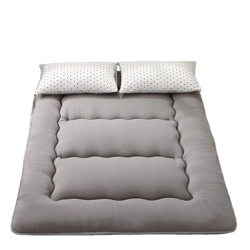 Futon Mattress, Floor Folding Roll Up Tatami Mat, Memory Foam and Down Alternative, Easy to Store and Portable for Camping