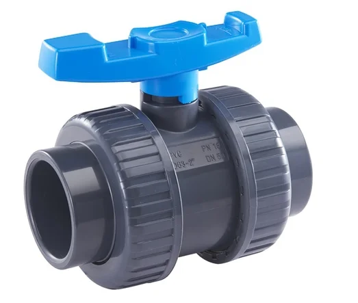 Hot Sale high quality Plastic Water Valve for swimming pool PVC Double Union Ball Valve