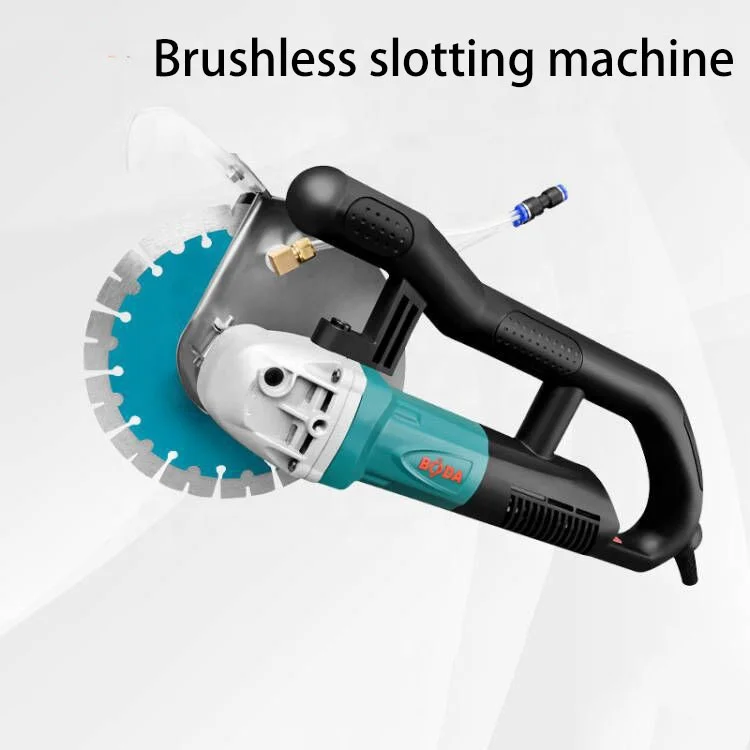 Brushless industrial-grade slotting machine High-power concrete cutting machine hydropower clean wall slotting machine