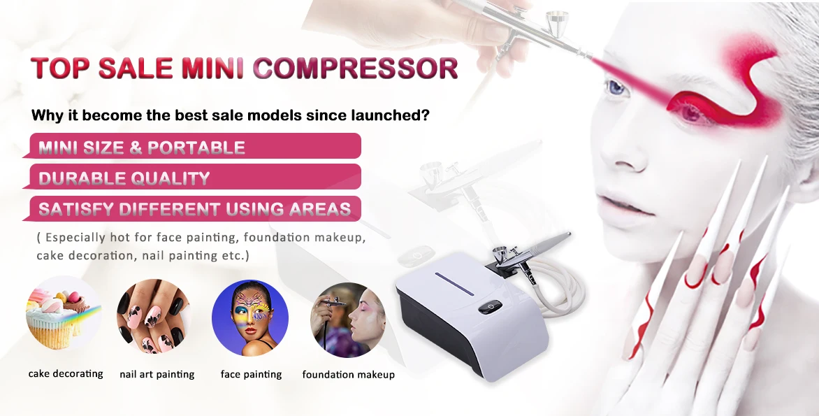 Low Price and Fast Delivery Promotional Mini Airbrush Compressor Kits