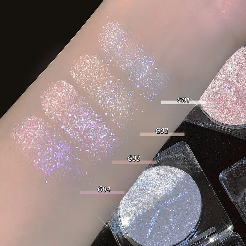Powder Palette Cheek Face Eye Shine Shimmer Pearl Mineral Glow Pearls Highlighter