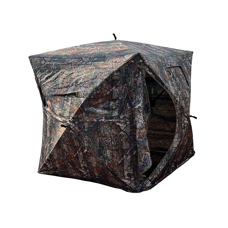 Free-Build One-Way Perspective Camouflage Tent Durable Polyester Material Multi-Person Outdoor Wildlife Bird Animal Trap