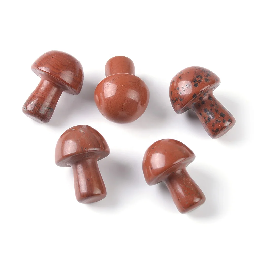 Cliobeads Mushroom Shape Tiger Eye Amethyst Turquoise Healing Stones And Crystals Gem Stone Crafts For Home Decoration