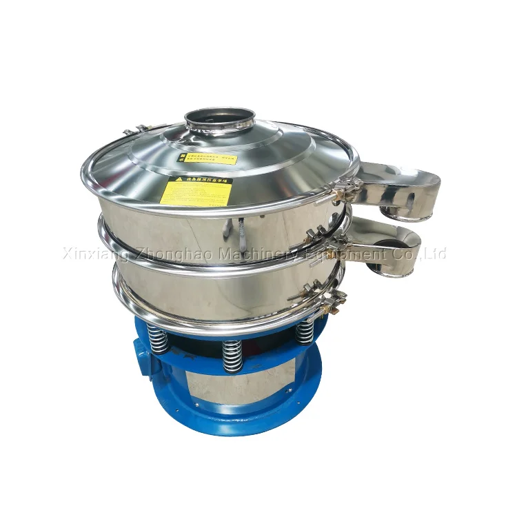 Stainless Steel Rotary Vibrating Sifter Sugar Powder Vibration Screening Machine Round Sieve Shaker Machine For Kaolin