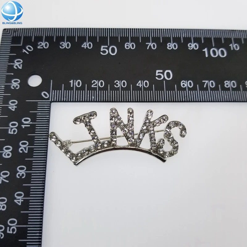 Custom Logo Metal Alloy Green Rhinestone Greek Letters 1946 The Links Brooch Sorority Lapel Pin Jewelry Fraternity Gift