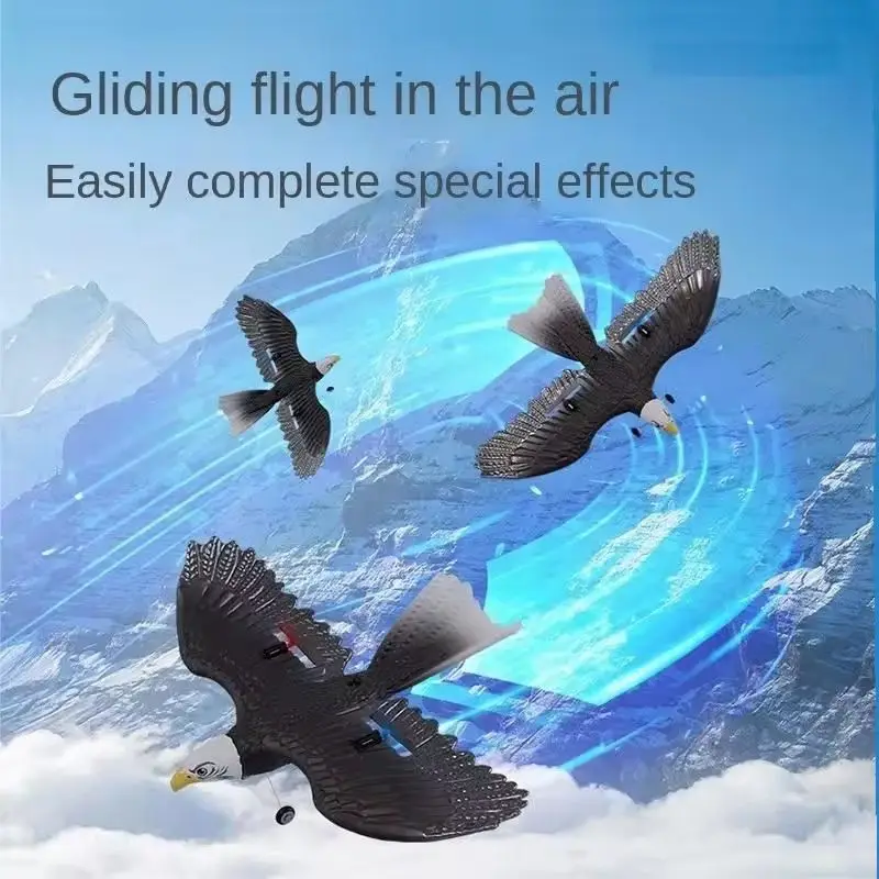 Newest Design 2.4GHz 2CH Remote Control Aircraft Toy Bionic Animals Eagle RC Flying Bird Airplanes Easy to Fly Eagle Glider