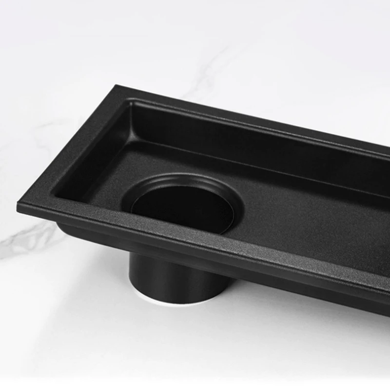 OEM ODM stainless steel bathroom balcony drainage automatic airtight floor drain line shower rectangular shower drains