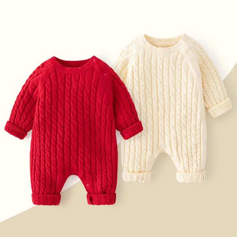2023 ODM&OEM Professional Manufacturer Custom Rompers Jumpsuit Unisex Kids Clothes Wool Cashmere Baby Romper