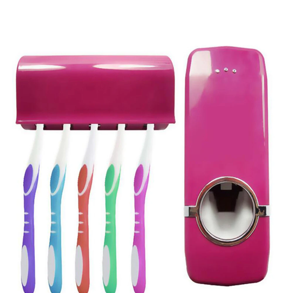 Factory New Arrival Bathroom Wall Mounted Toothpaste Squeezer Automatic Toothpaste Dispenser Set