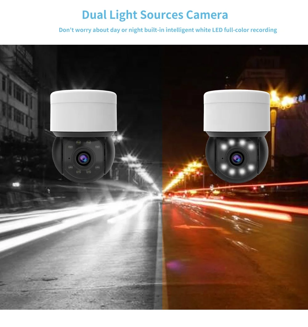 Manufacturer Price Tuya CCTV Outdoor Security Camera WiFi with Mobile App Control and Motion Tracking