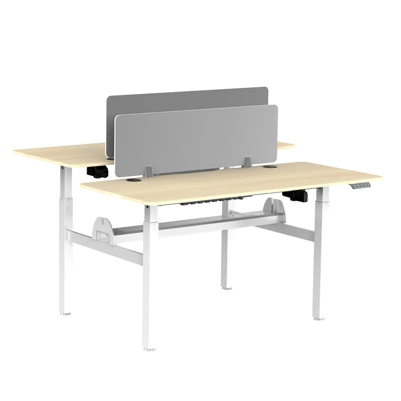 office Workstation desk adjustable table face to face standing desk lifting desk for 2 or more Multi-person positions
