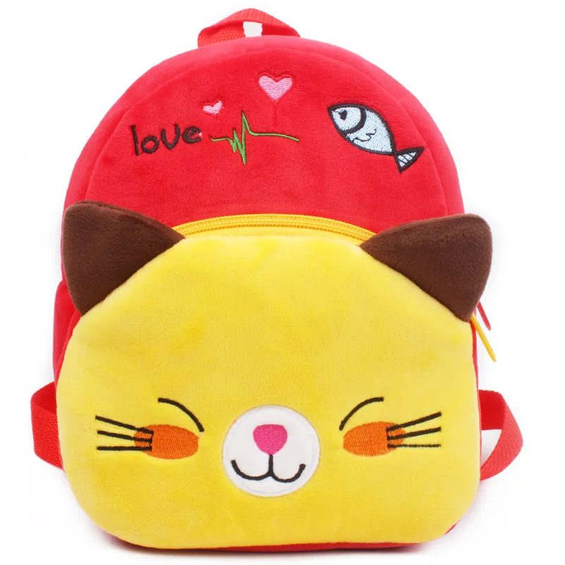 Wholesale Fashion Animal Backpacks Kids School Children Bags Plush Backpack