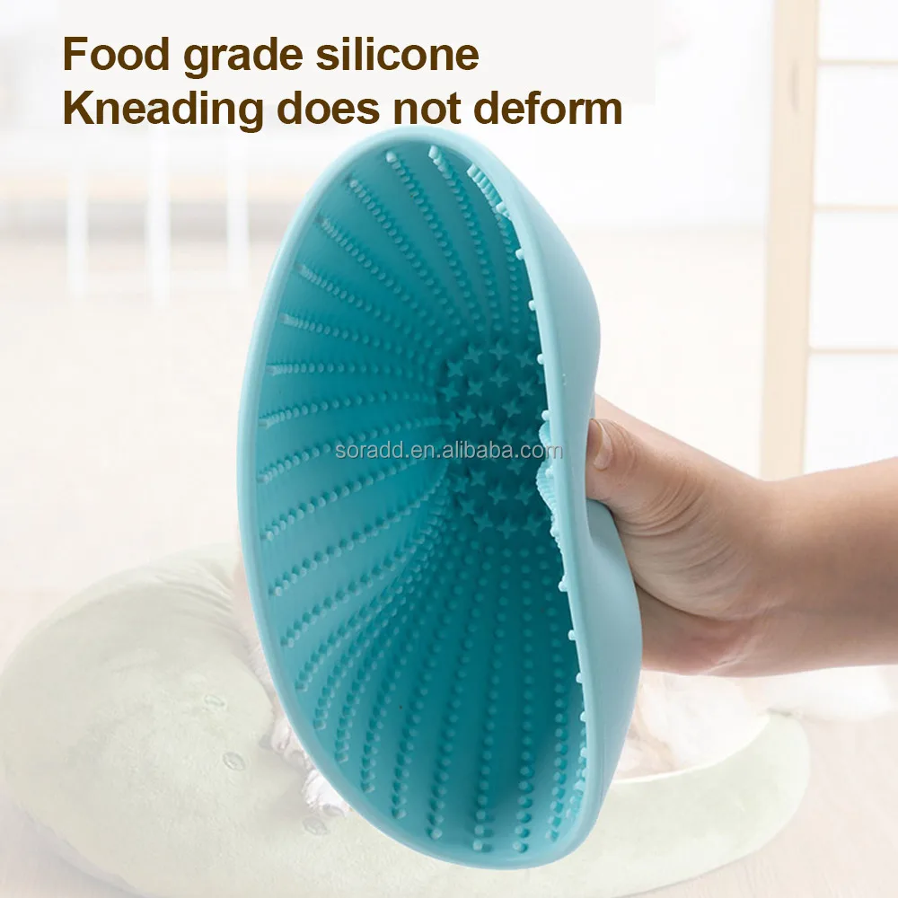 Silicone Lick Bowl Pet Interactive Dog Slow Feeder Bowls for Oral Health Preventing Choking Anxiety Relief Wobble or Stay Put