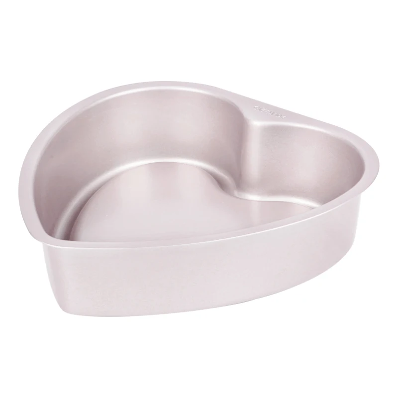 professional non stick heart shape dropped bottom cake baking pan