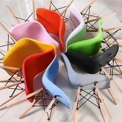 Hot sale wholesale custom wooden outdoor designer plastic dining chair with wood legs