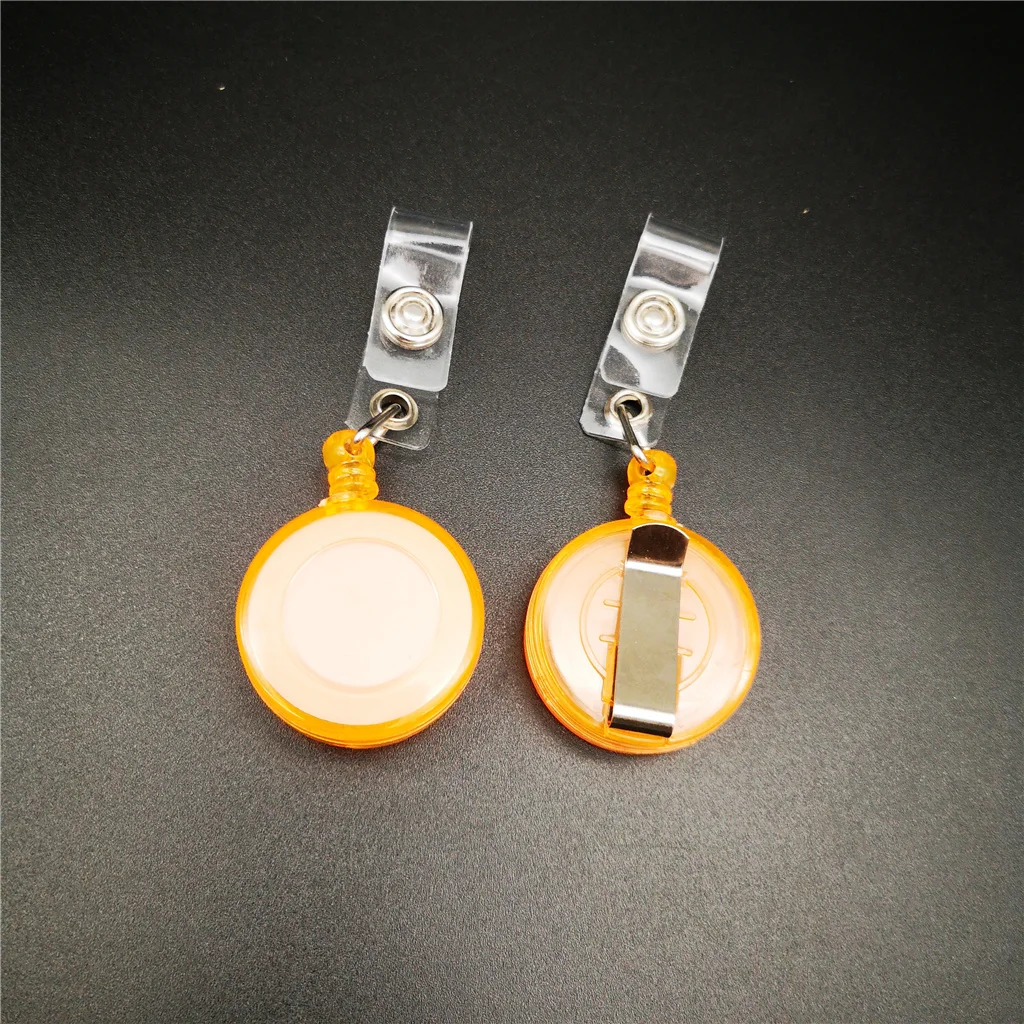 wholesale custom  cheap round yoyo pull keychain retractable name medical nurses accessories id card badge clip holder reels