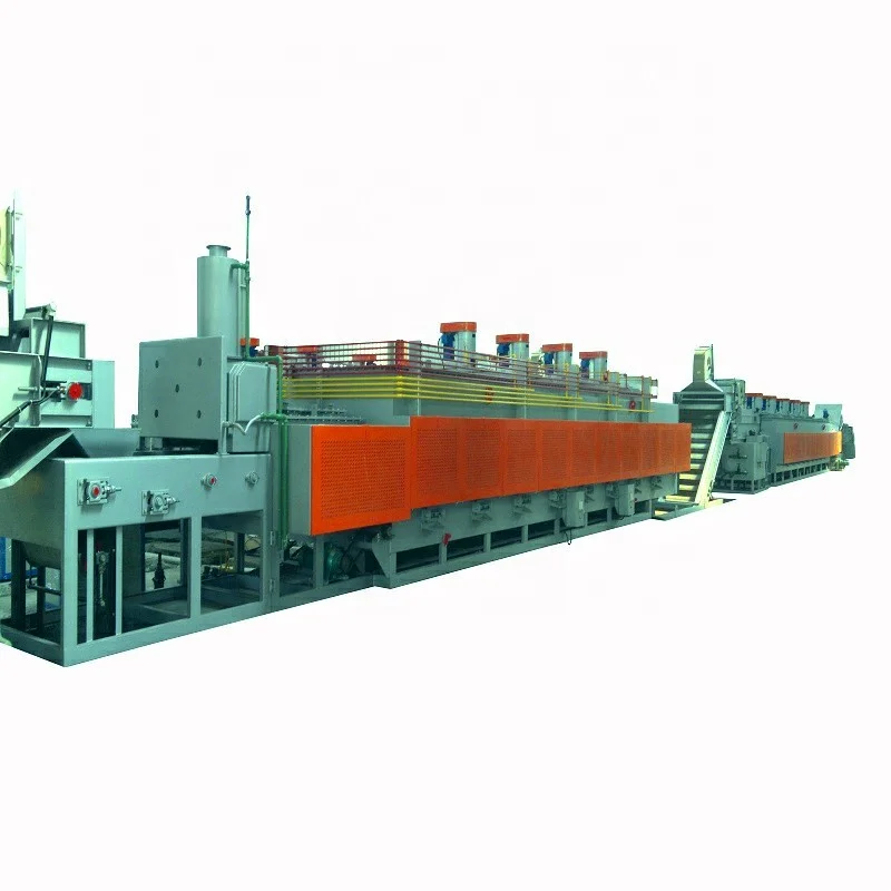 WONDERY Roller Type Electrical Mesh Belt Quenching And Tempering Furnace for concrete nails