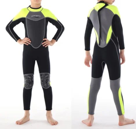 child wetsuit kids youth baby short swimsuit diving surfing long suit