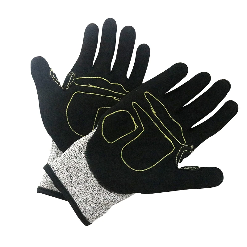 Anti Vibration Cut Level 5 Oilfield TPR Offshore Installations Protection Gloves Extreme Impact Resistant Oilers Work Gloves