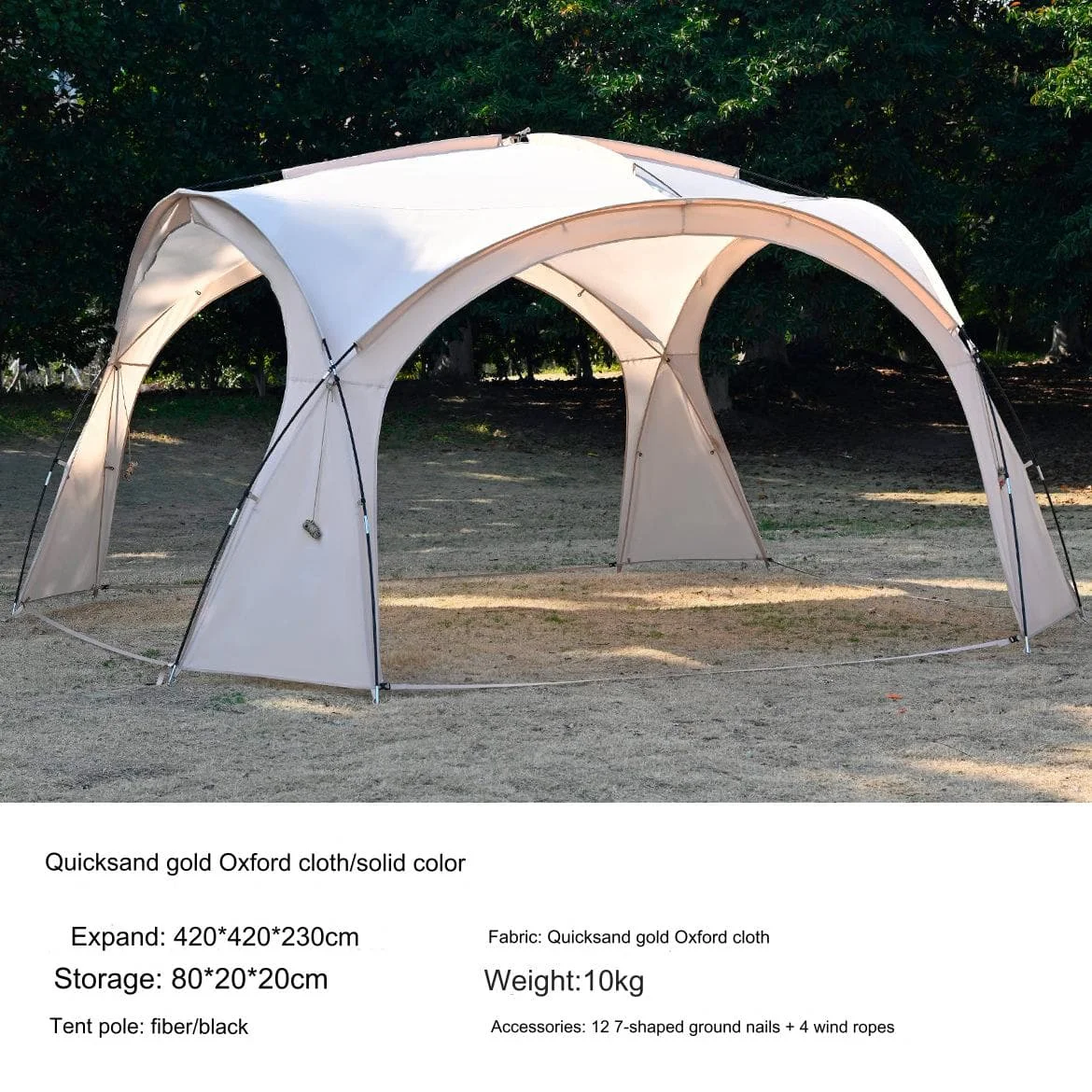 Wholesale Supplier Shade Proof Cabana Shelter Shade Head Shade Customized Outdoor Canopy Dome Tent Waterproof Sun