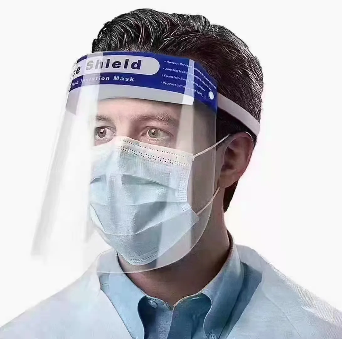 Manufacturer Anti-Dust Disposable Protection face shield Anti Fog Splash Proof Transparent clear Safety Medical Face Shields