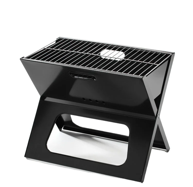 Дизайнерский портативный складной гриль для барбекю на древесном угле из нержавеющей стали коптильня сада кемпинга пикника