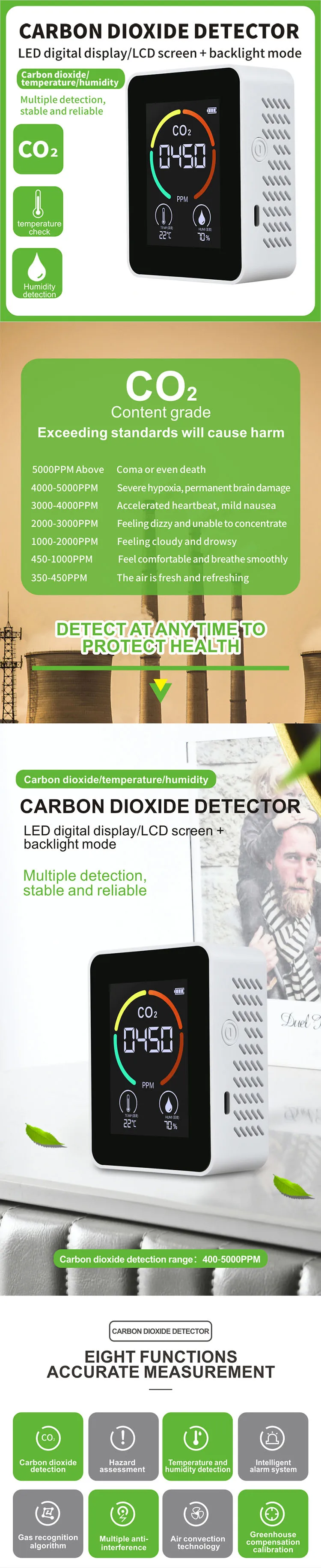 automative exhaust gas analyzer/detector