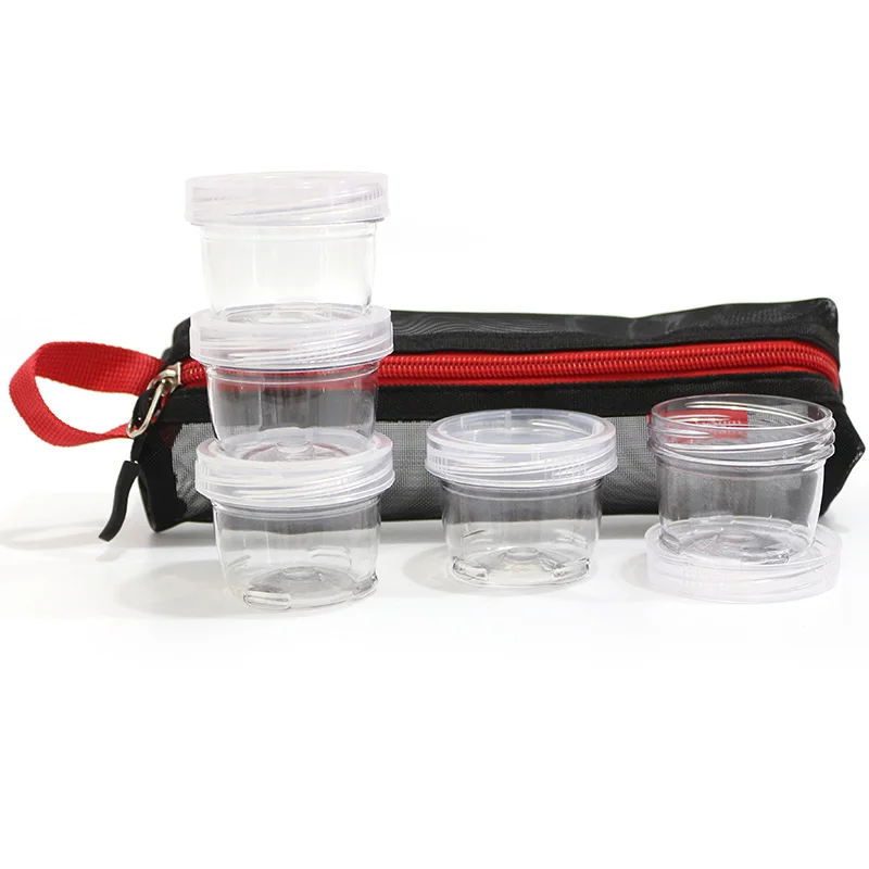 Customizable Stackable Plastic Separator For Spice Jar Clear Plastic Spice Jar Stackable Tiny Plastic-Containers-For-Spices