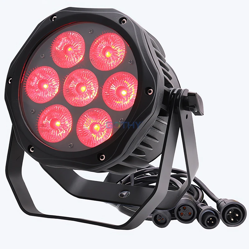 Waterproof LED Par mini 7x12W RGBW Light Outdoor IP65 effect 7pcs rgbw 4-in-1 par led light for stage