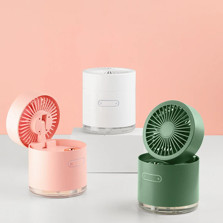 CYNRIN mini Portable Air Conditioner, Mini USB Space Cooler Air Humidifier, 3 Wind Speed Desktop Air Conditioner Fan