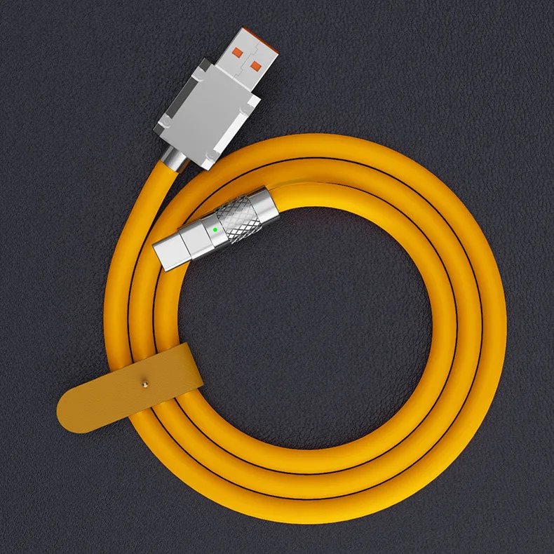 Hot selling in Silicone Zinc alloy Data Cables 6A, In Stock 120W USB Cable Type-C Charging cables
