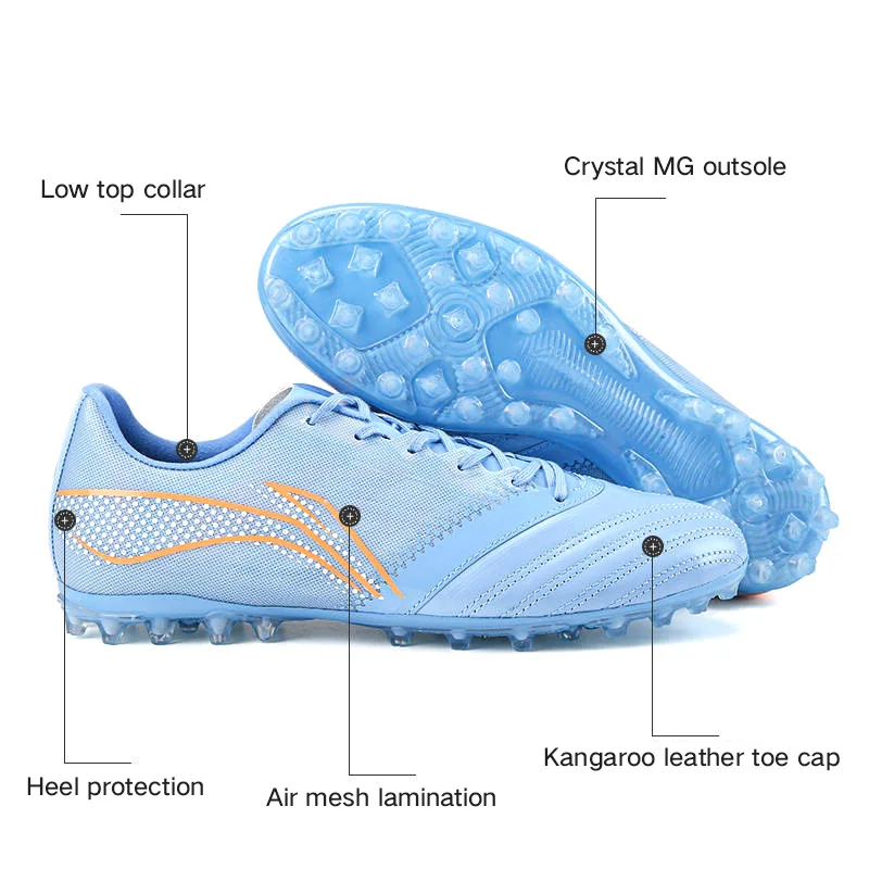 2022 New Men Non Slip Professional Soccer Boots Sneakers Toe Football Shoes Breathable Sports Shoes Football Boots