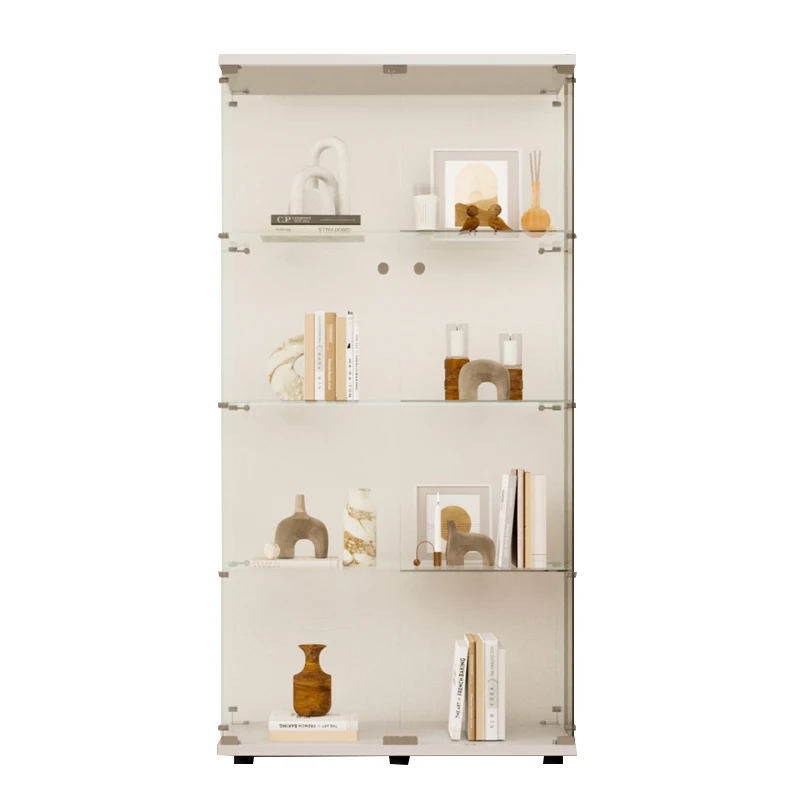 ClassyFactory Direct Supply Of New Wine Cabinet Single - Double - Open Glass Display Cabinets Display Jewelry Collection Jewelry