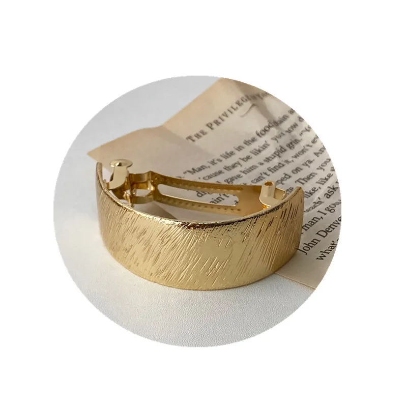 custom  casting nickle alloy hair barrette clip for women hot selling wholesale hair clip