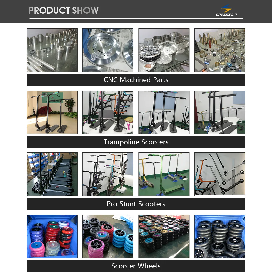 Spaceflip SCS Light Weight Pro Stunt Scooter with Gr9 Titanium T-Bar Industry Wholesale OEM ODM Street Kick Scooter