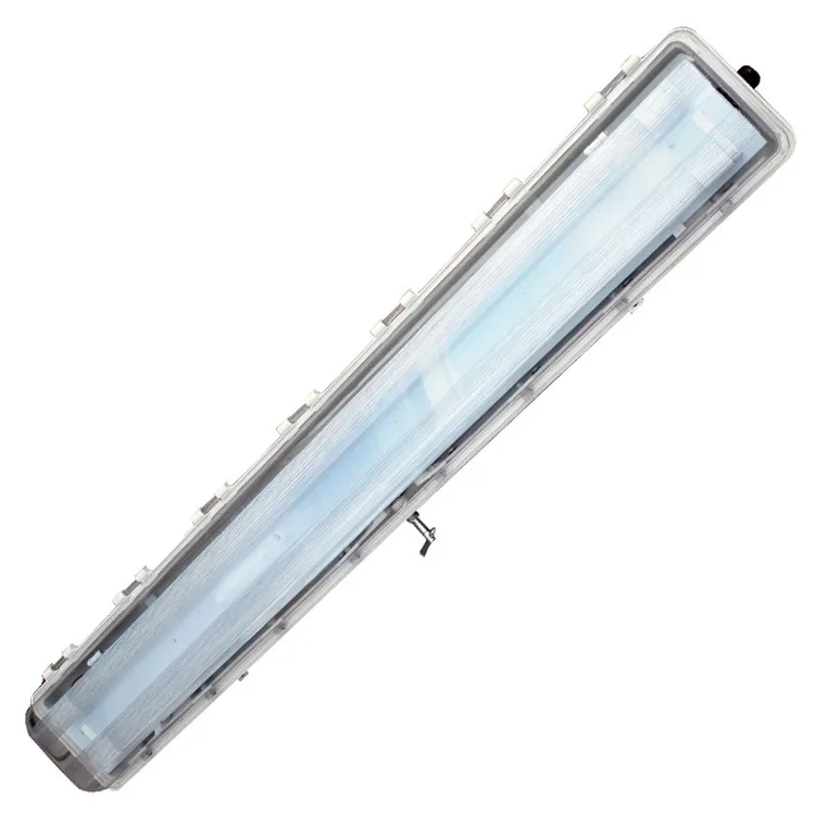 Hazardous area full plastic BYS model 2*18w led explosion proof lighting fixture anti-explosive ceiling lamps