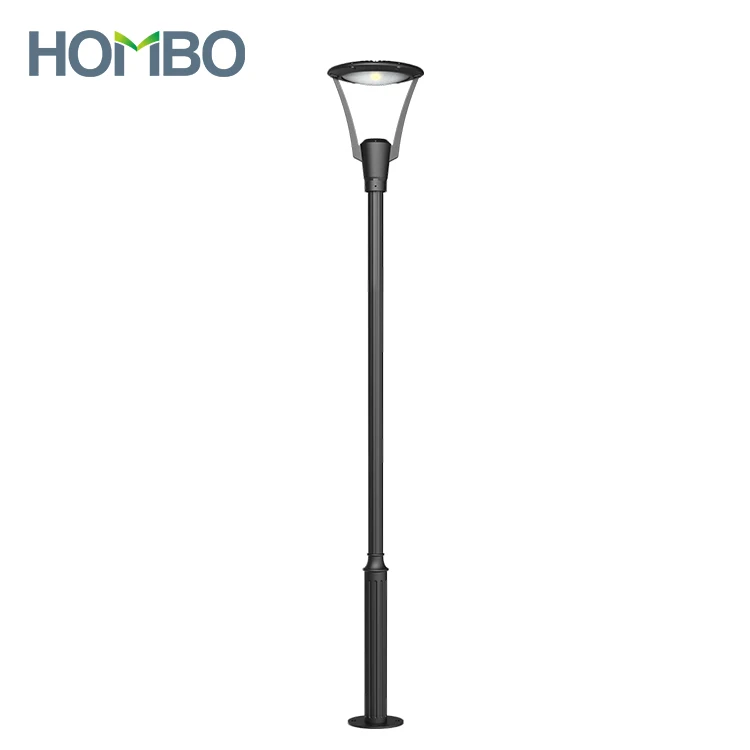 HOMBO Remote Management Ip65 Waterproof Outdoor Public Park Lighting 30 40 50 60 80 Watt LED Garden Light