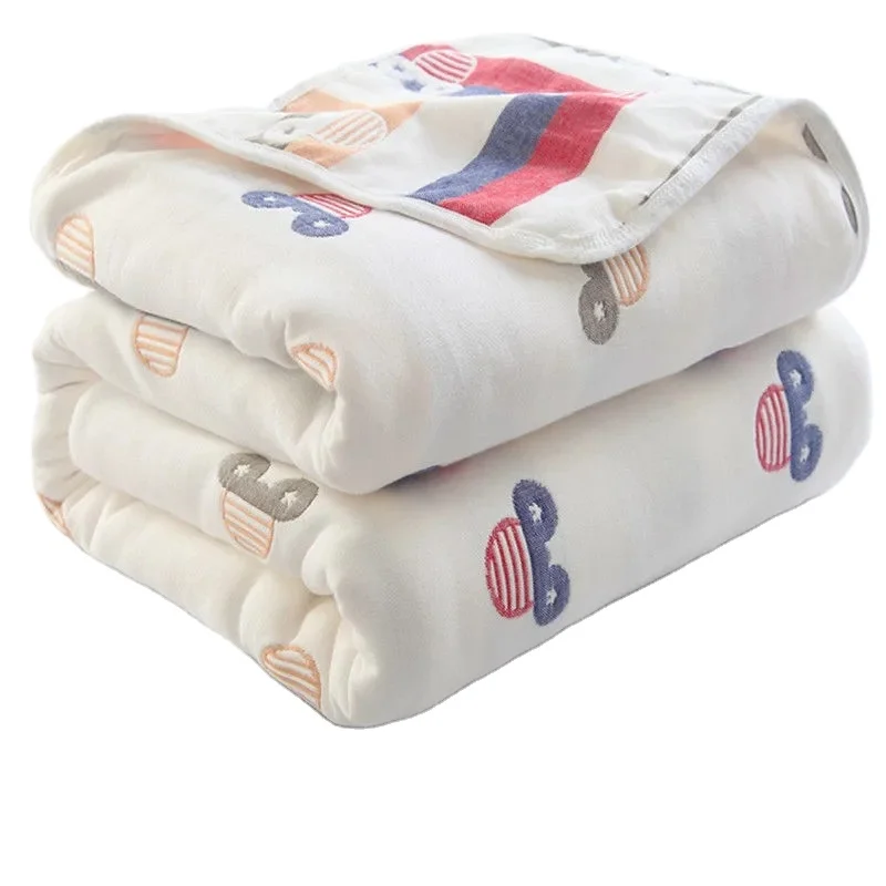 New Six Layer Gauze Towel Quilt Pure Cotton Adult Blanket for Children and Infants Blanket