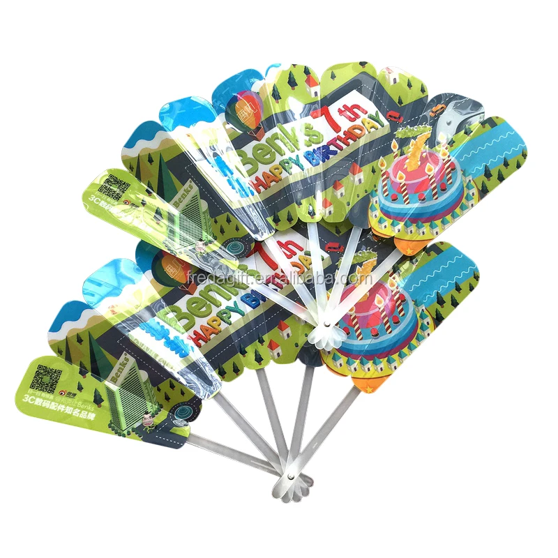 Promotional souvenir pp plastic hand fan/custom shape pp plastic hand fan advertising