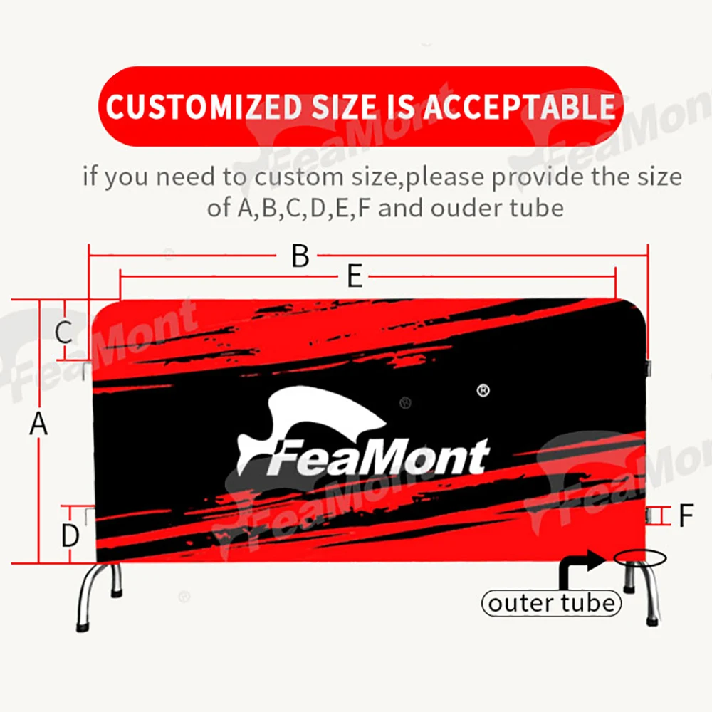 Mesh Fabric Barricade Barrier Jacket Covers Crowd Barrier Cover Banner