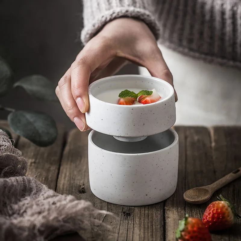 
Hand-painted underglazed ceramic baking bowl fruit salad pudding bowl ceramic tableware 