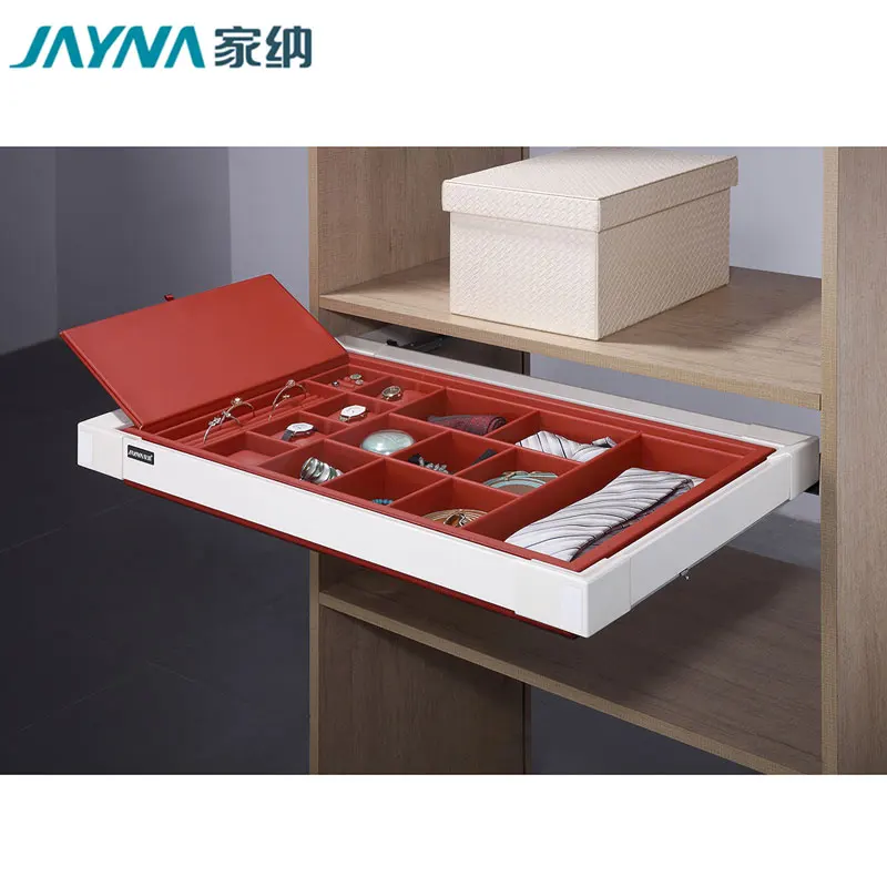 JAYNA Hot Sale PU Organizer Closet storage box Luxury Jewelry Tray