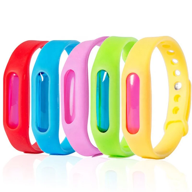 summer eco-friendly colorful waterproof silicone mosquito repellent wristband bracelet for kids and adults