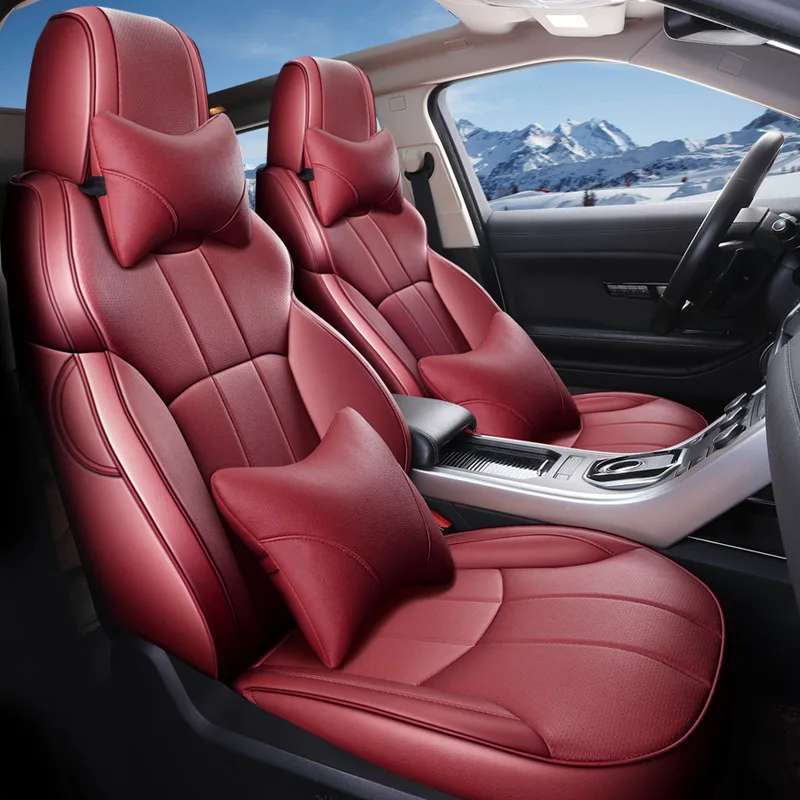 Hot Sale Leather Original luxury Custom auto Car Seat Covers full set universal design for toyota