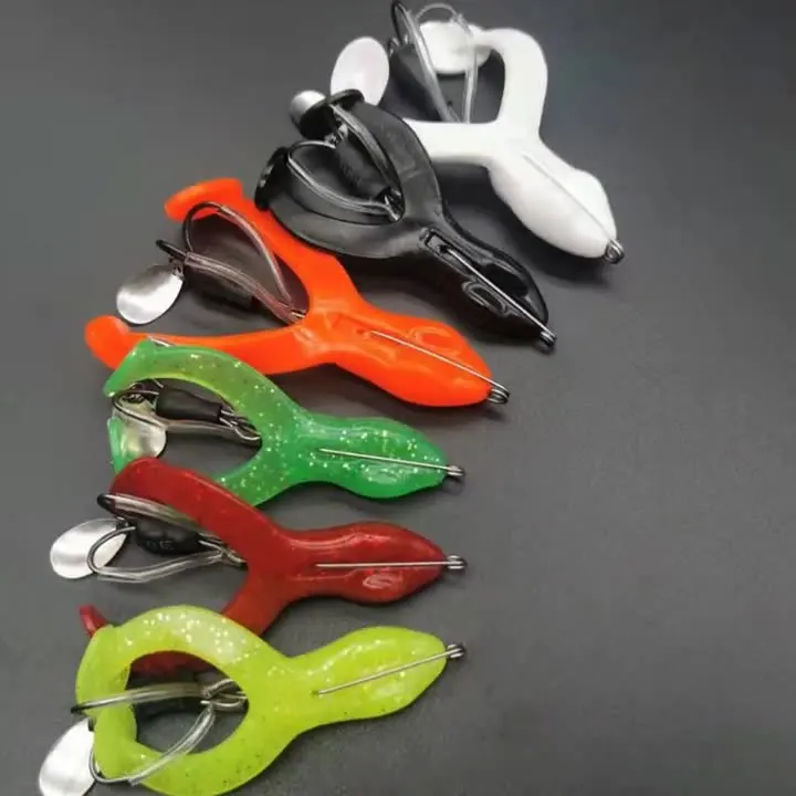 Высококачественная Мягкая приманка Luya Thunder Frog оранжевого цвета для щуки Target 9 г свинцовый материал речной ручей