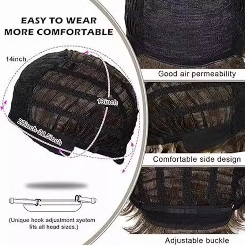 European and American fashion round face layered super long straight hair black full top bangs high temperature silk