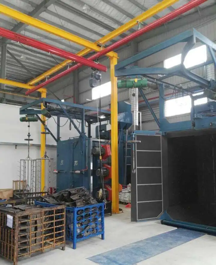 Promotional factory price high pressure centrifugal die casting hook type shot blasting machine