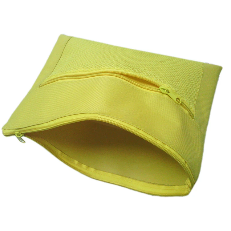 factory custom logo waterproof Oxford cloth A4 zipper lock document pouch bag two zipper pockets file folder for office supplies