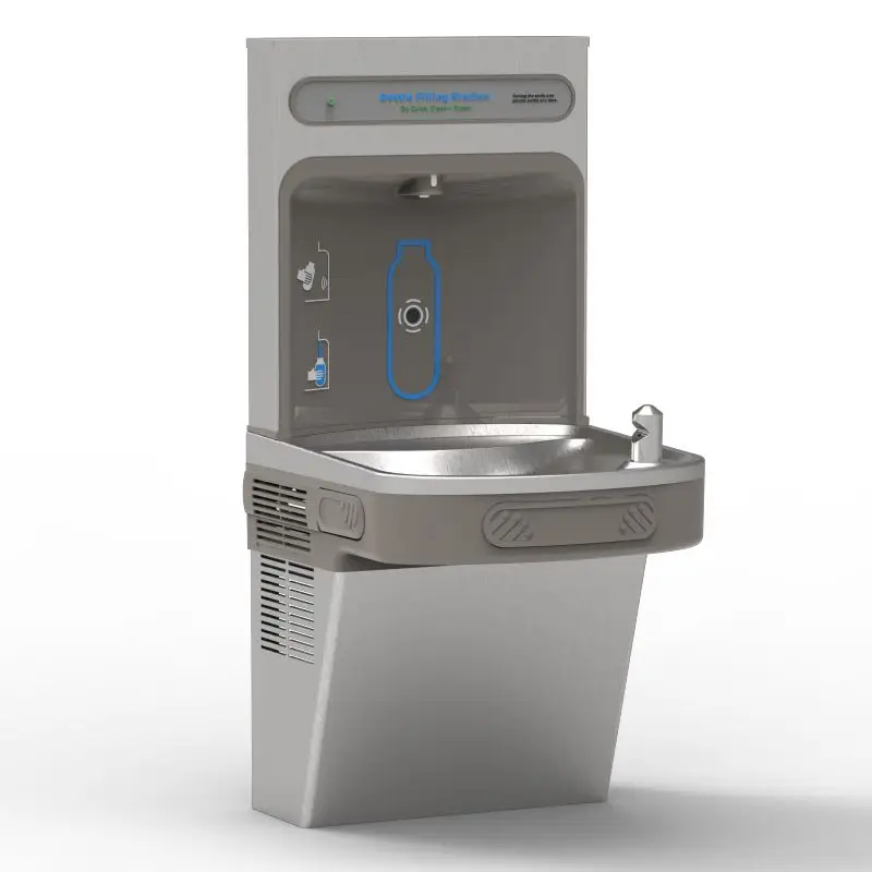 TB35-2 Electric Water Coolers Bottle Filling Station with Single Cooler, Non-Filtered Refrigerated,handfree touchless